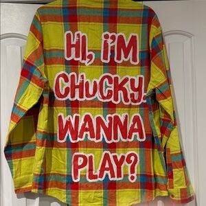 Cakeworthy chucky flannel shirt large